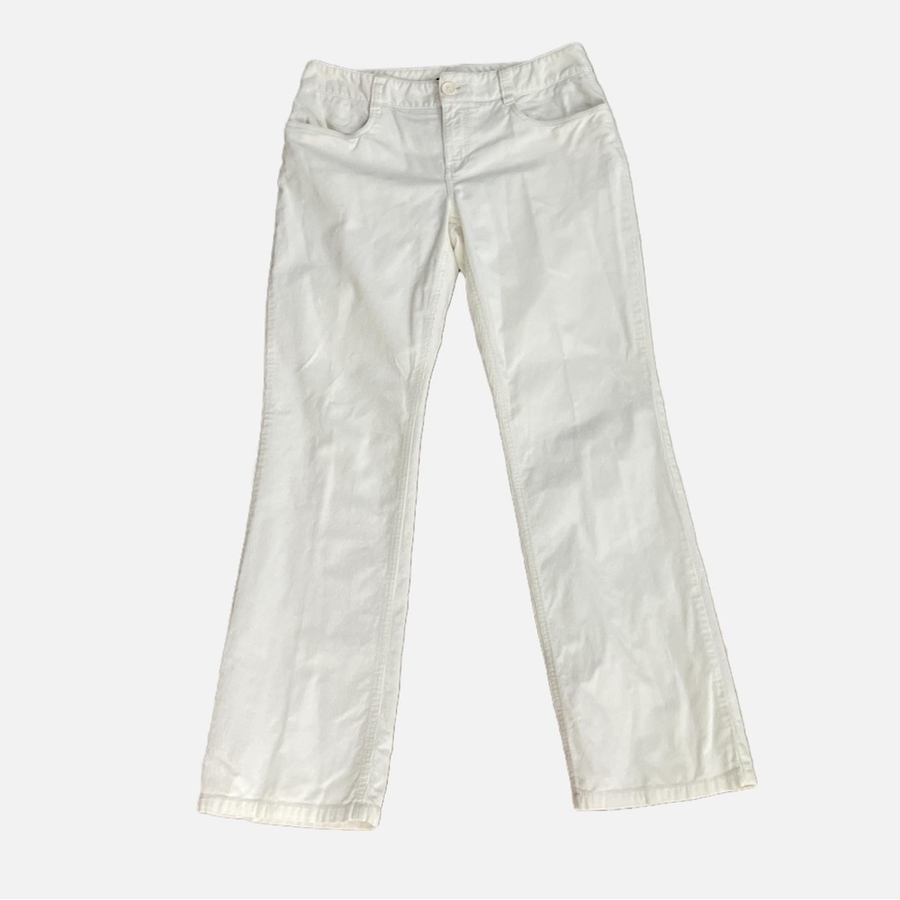 Tommy Hilfiger Corduroy Pants Size 10‎ Off White Straight Leg